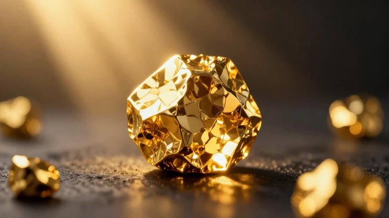 El oro fino irradia brillo intenso