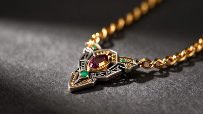 Joyería dorada lujosa en estilo Art Déco