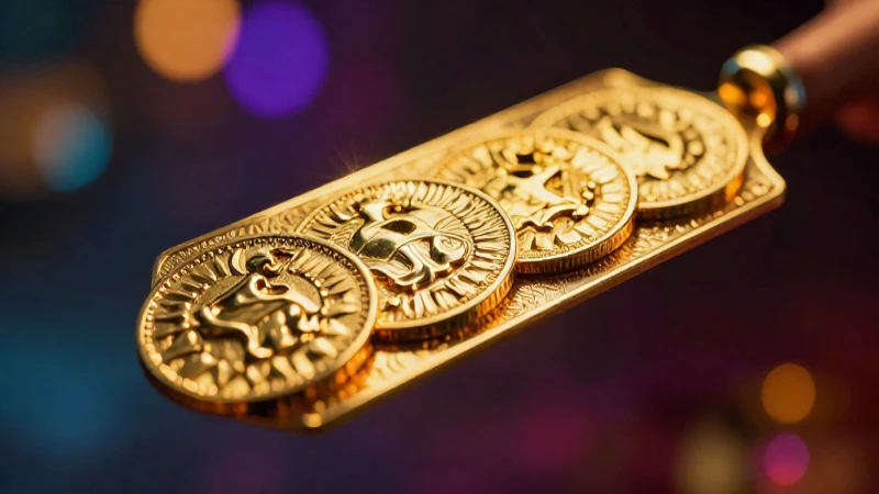Monedas antiguas brillan con iluminación cinematográfica