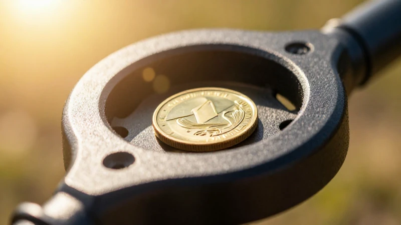 Cuál es la funcionalidad del detector de metales Kruzer 5 Moneda dorada brillante capturada profesionalmente