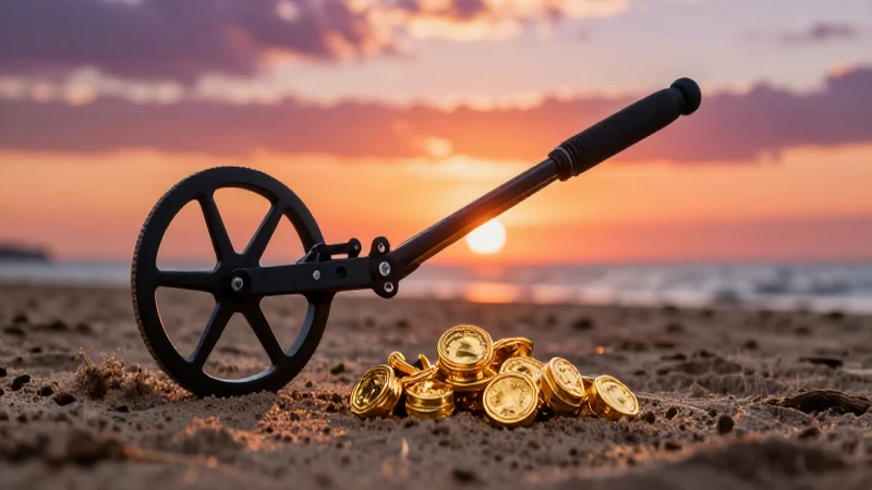 Cuál es la funcionalidad del detector de metales Kruzer 2 Tesoros dorados emergen al atardecer cinematográfico