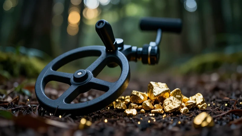 Detectores hallan pepitas de oro en bosque