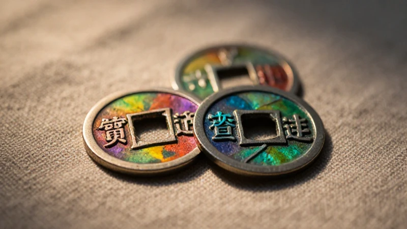 Monedas antiguas destacadas con iluminación cinematográfica