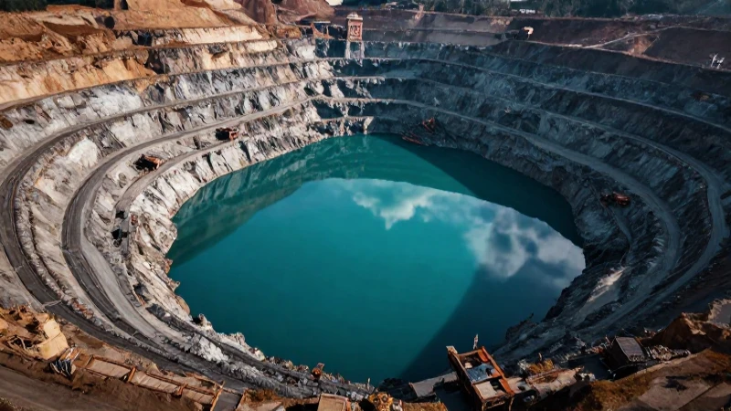 Minería épica: impacto visualmente impactante y realista