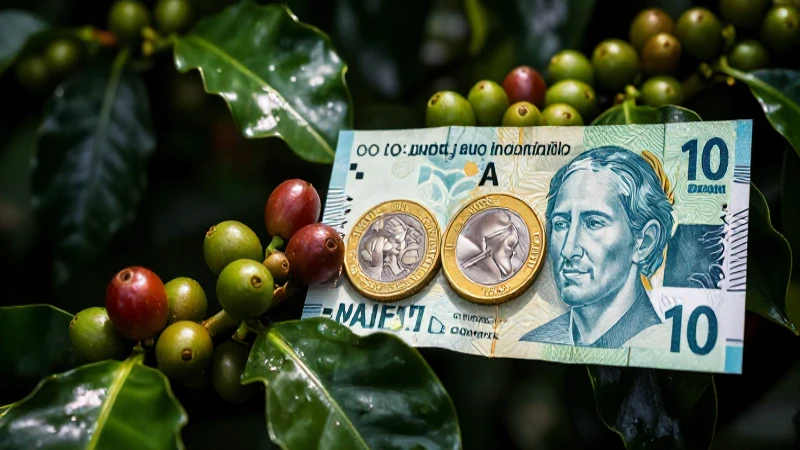 Pesos colombianos resaltan con luz dramática