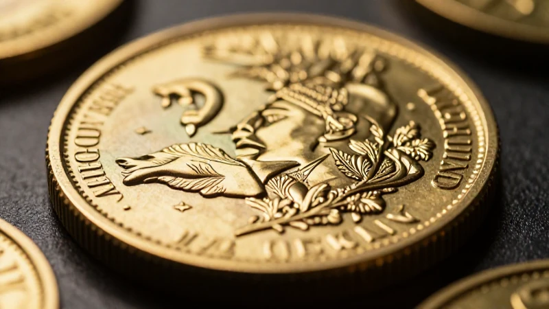 Moneda dorada reluce con lujo cinematográfico