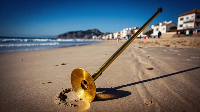 Cuál es la normativa para el uso de detectores de metales en Andalucía 2 Detector dorado busca tesoros en la playa