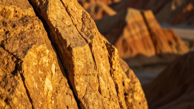 Roca dorada: imagen impactante y brillante