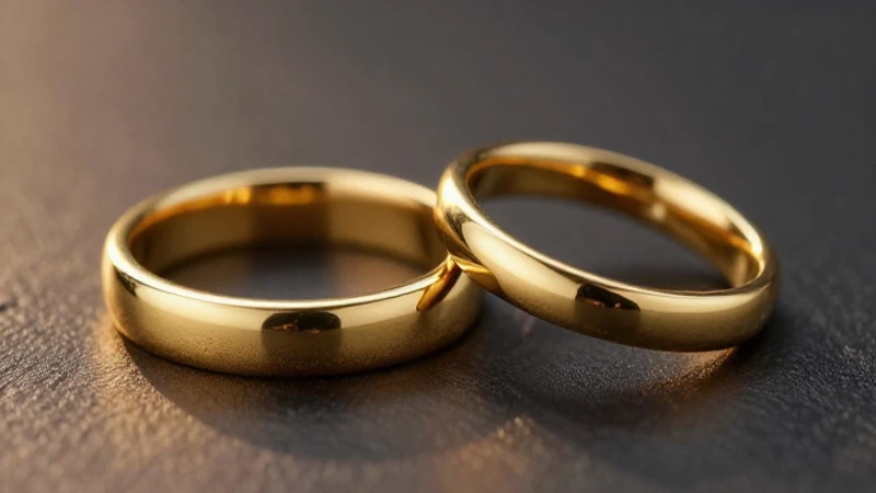 Anillos dorados, detalle y lujo resplandecientes