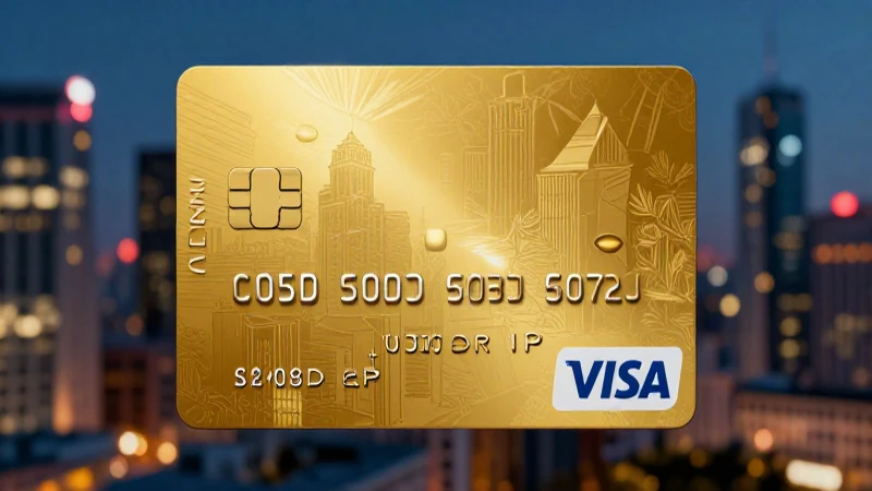Tarjeta Visa Gold: lujo y brillo urbano