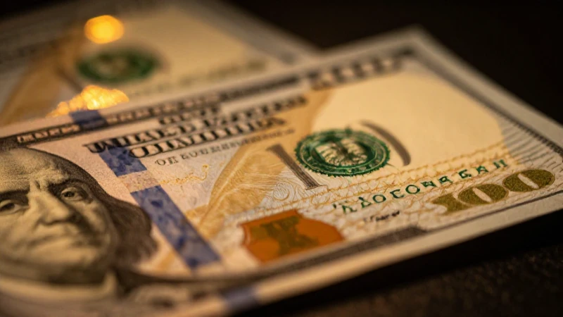 Billete de quinientos dólares, iluminación dramática y dorada