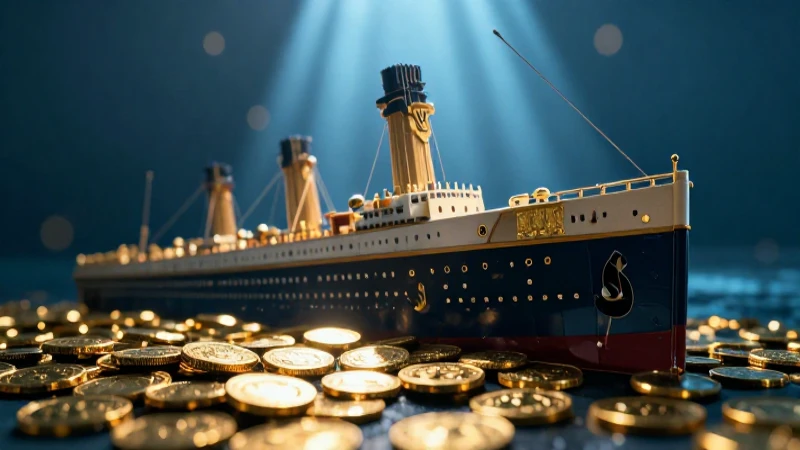 Espectacular Titanic en tonos dorados y vibrantes