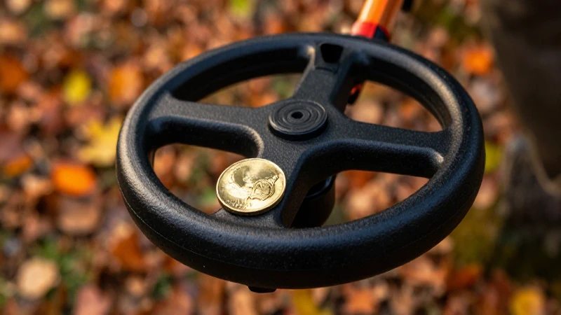 Moneda de oro hallada con detector Fisher