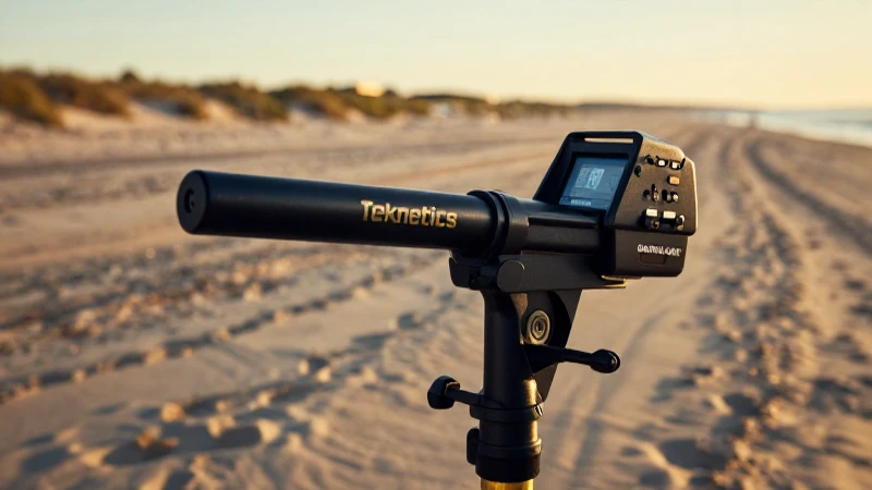 Detector Teknetics Gamma 6000 en playa dorada