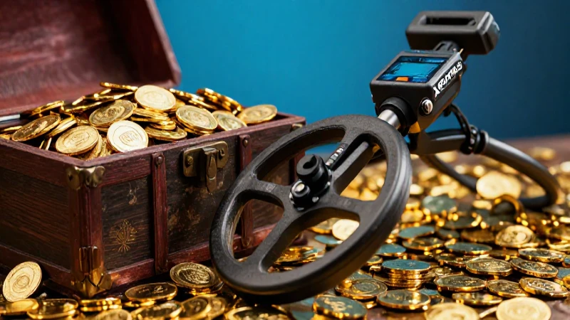 Detector Xterra expone tesoro dorado impactante