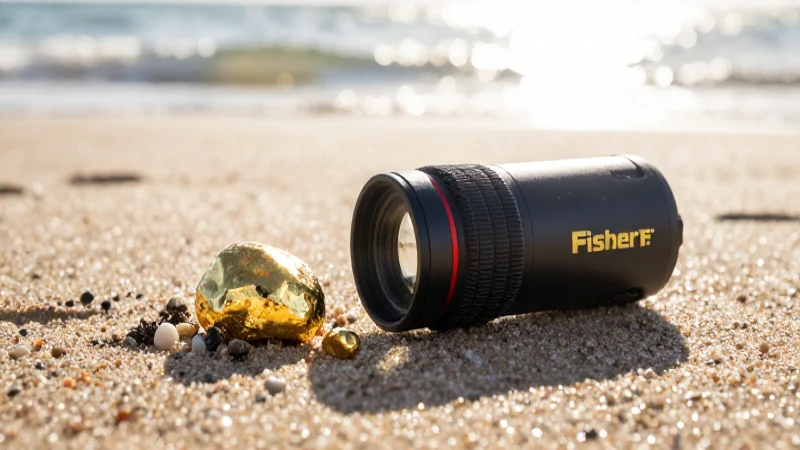 Detecta pepitas de oro en la playa