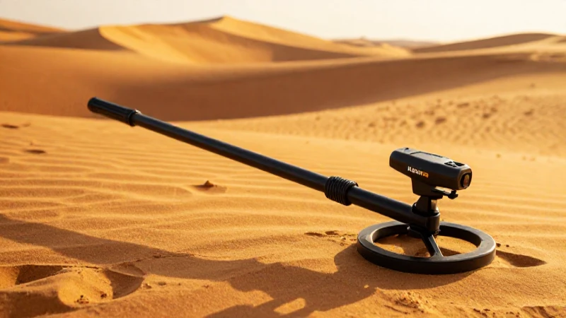 Detector Nokta en dunas doradas, espectacular imagen