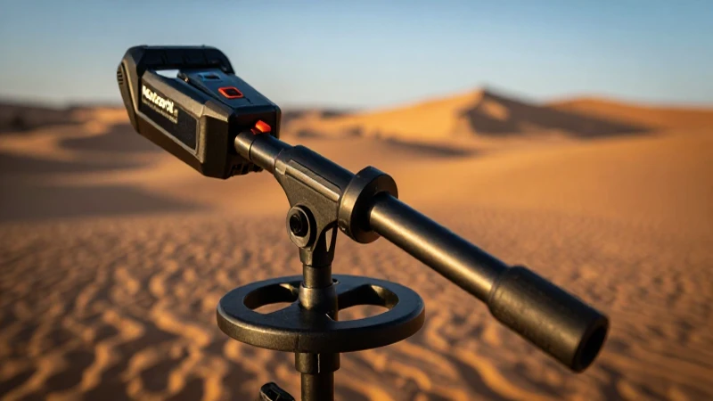 Detector Nokta Makro The Legend en paisaje dorado