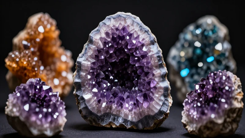 Minerales deslumbrantes captados en detalle profesional
