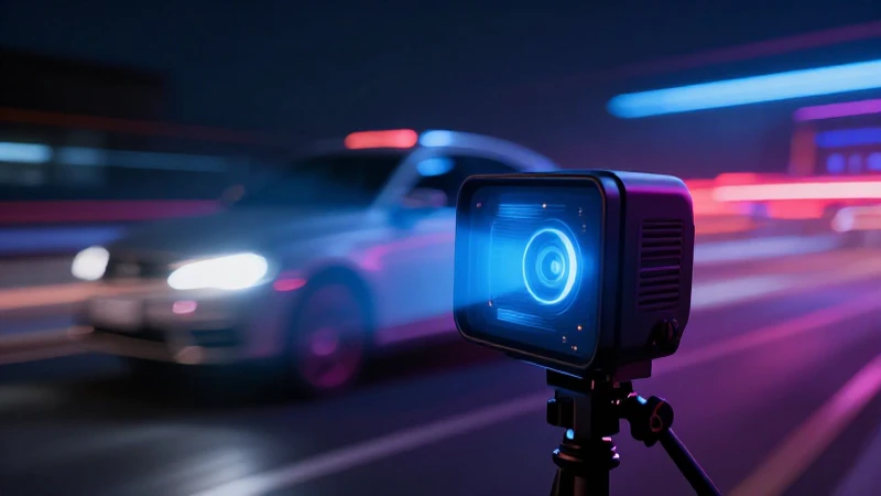 Coche rápido en vibrante fotografía cinematográfica