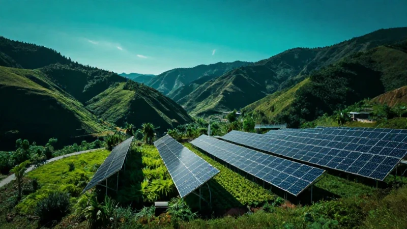 Paisaje agrícola vibrante y espectacularmente iluminado