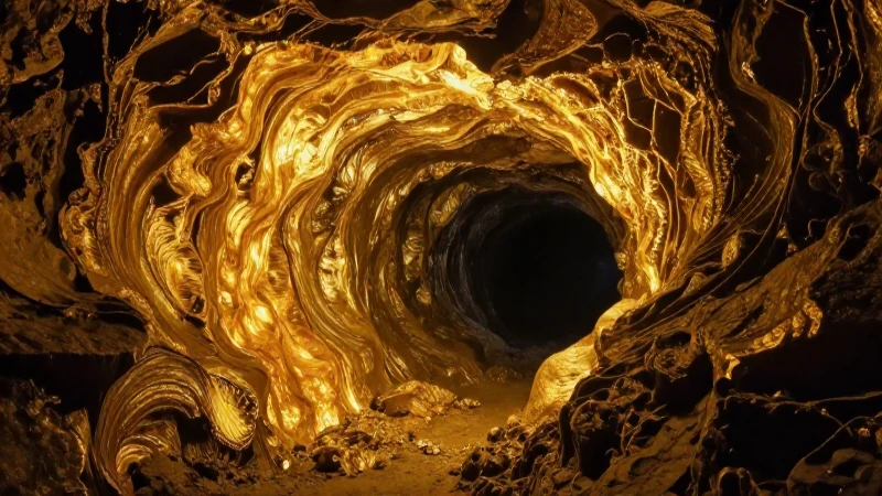 Veta aurífera, entrada deslumbrante y vibrante