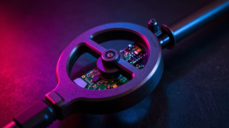Foto hiperrealista y dramática de metal detector
