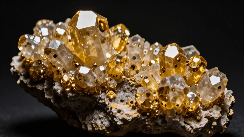 Riqueza geológica en detalle sorprendente y vibrante