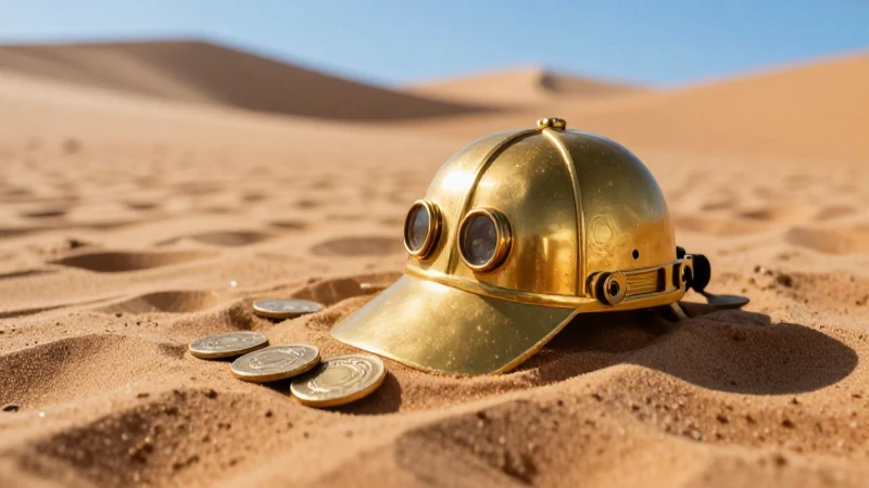 Monedas antiguas encontradas en arena dorada