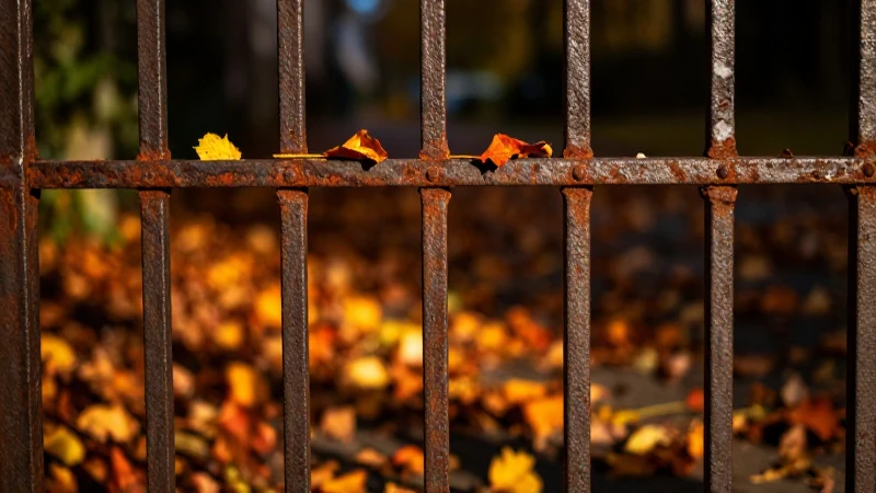 Cuáles son los 10 objetos de metal más comunes 10 Puerta oxidada en otoño con iluminación dramática