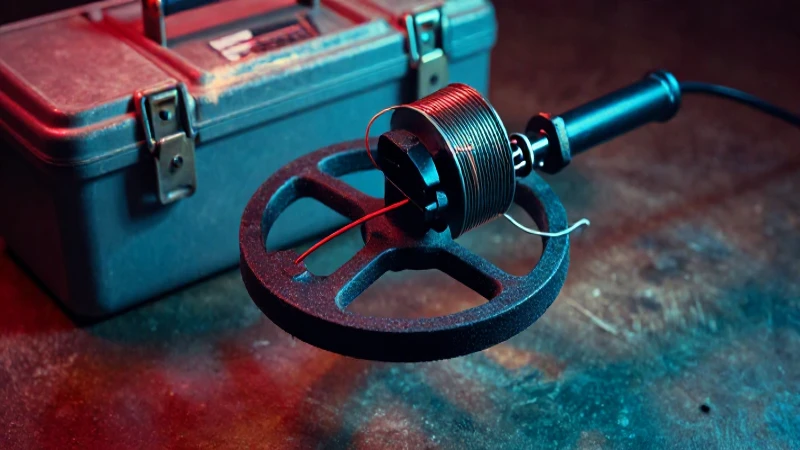 Fotografía llamativa de detector DIY vintage