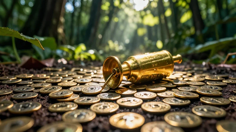 Monedas antiguas emergen en acción cinematográfica