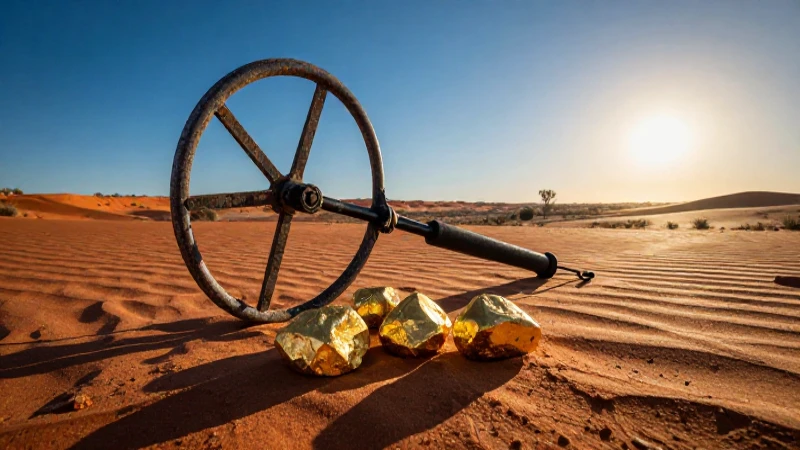 Oro australiano bajo luz dramática y vibrante