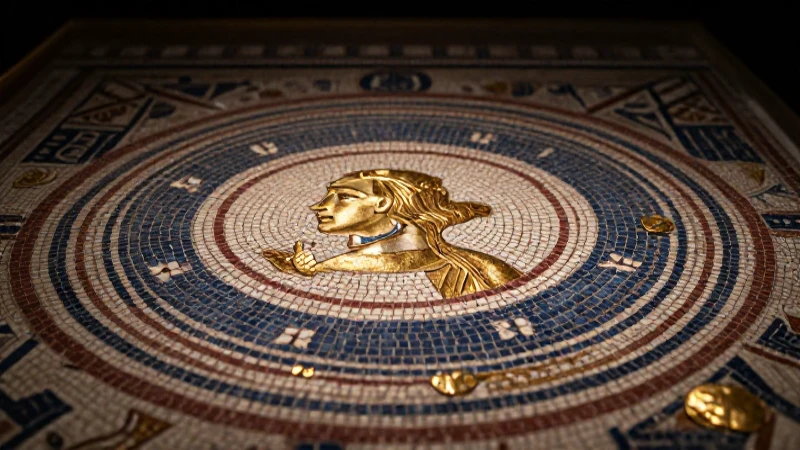 Arte antiguo con iluminación dramática y colores vivos
