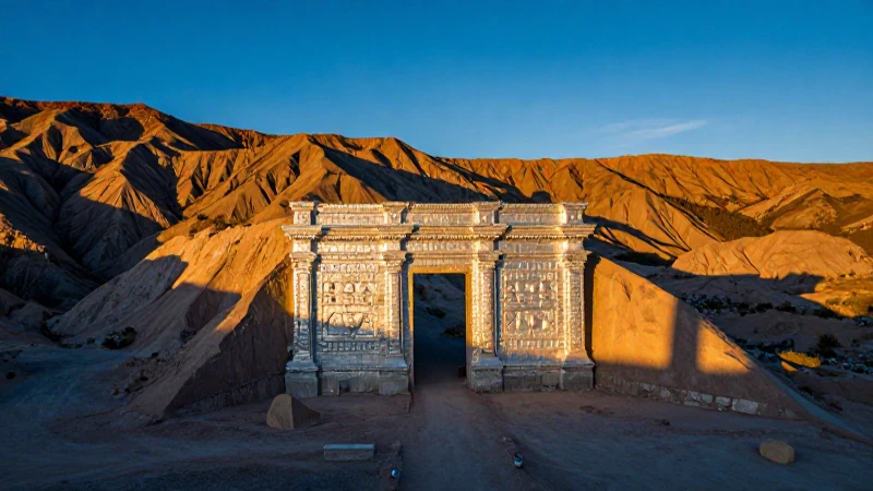 Origen de la minería en Argentina: ¿Cuándo comenzó? 2 Atardecer dramático en mina argentina antigua