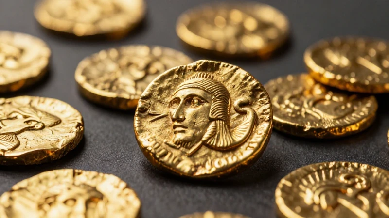 Monedas lidias doradas, visualmente impactantes y nítidas