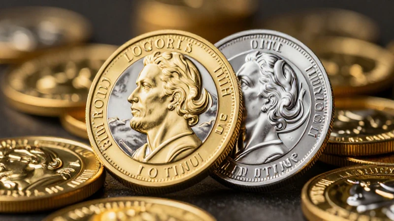 Mezcla de oro y plata: ¿Qué debes saber? 3 Monedas lujosas en efecto fotográfico realista