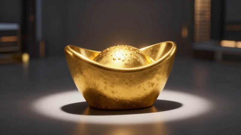 Lingote dorado con iluminación cinematográfica y nitidez