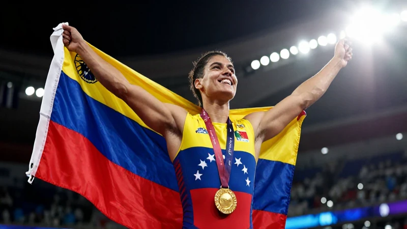 Atleta venezolano gana oro con dramatismo