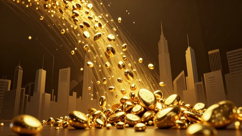 Oro futurista, cinematográfico y llamativo