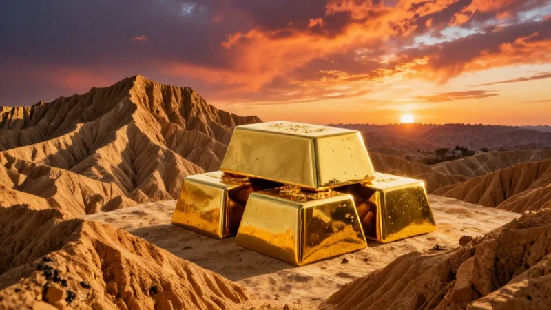 Montañas doradas al atardecer: hiperrealismo impactante