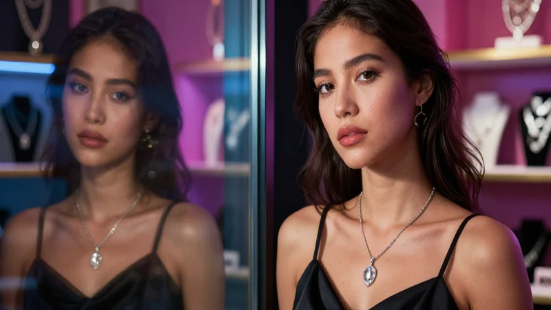 Joyas deslumbrantes en una tienda elegante