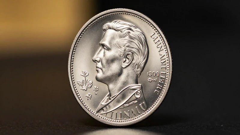 Moneda dorada brillante en primer plano