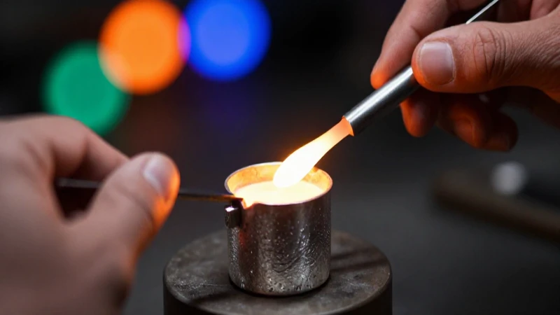 Plata fundida: arte artesanal en detalle