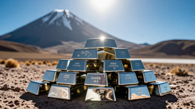 Cuánto cuesta la plata en Bolivia y dónde puedo comprarla 2 Lingotes plateados en paisaje boliviano, fotorealista