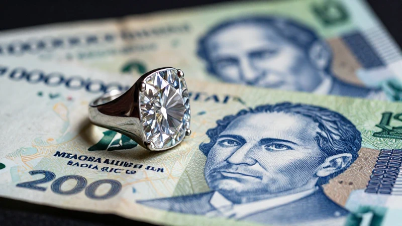 Cuánto cuesta un diamante en pesos mexicanos 7 Anillo de diamantes en primer plano dramático