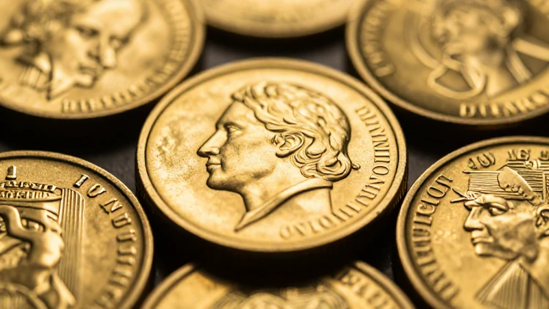 Monedas doradas resaltan con luz dramática