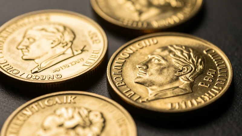 Monedas de oro resplandecen con lujo
