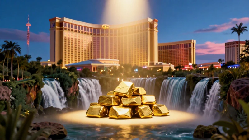 Oro deslumbrante en paisaje andino realista