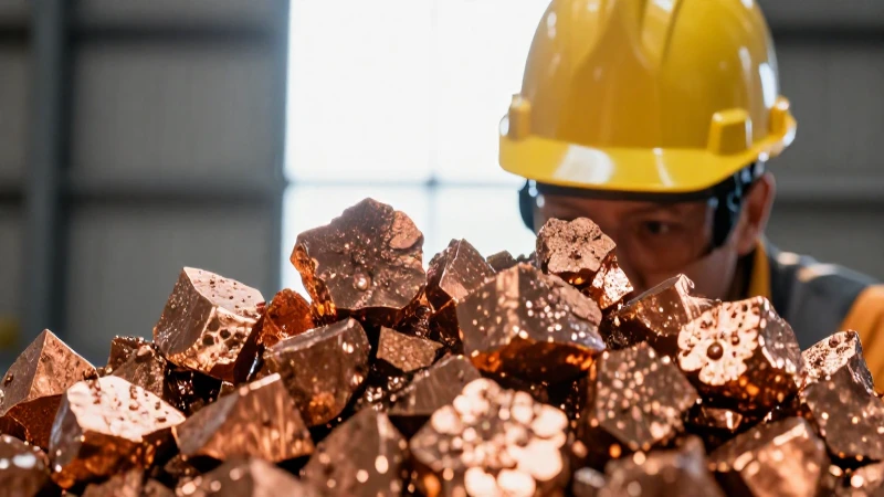 Miner con cobre, luz dramática y alta resolución
